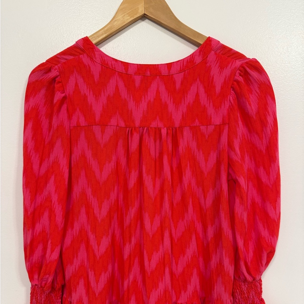 Tuckernuck Pomander Place Ikat Kenzo Dress Hot Pink XS - Picture 9 of 13